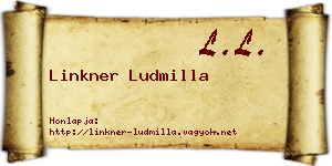 Linkner Ludmilla névjegykártya